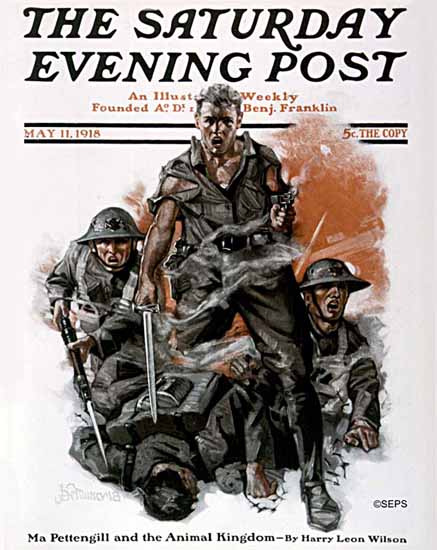 Julian De Miskey Saturday Evening Post Cover 1918_05_11 | The Saturday Evening Post Graphic Art Covers 1892-1930