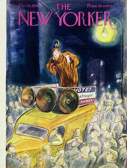 Julian De Miskey The New Yorker 1948_10_16 Copyright | The New Yorker Graphic Art Covers 1946-1970