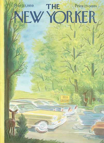 Julian De Miskey The New Yorker 1959_05_23 Copyright | The New Yorker Graphic Art Covers 1946-1970