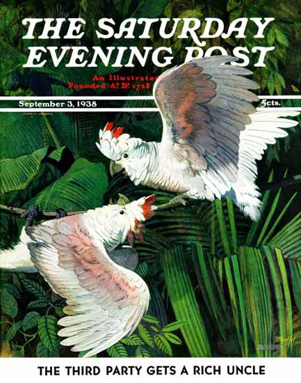 Julius Moessel Saturday Evening Post Cover 1938_09_03 | The Saturday Evening Post Graphic Art Covers 1931-1969