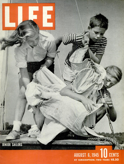 Junior Sailors 6 Aug 1945 Copyright Life Magazine | Life Magazine BW Photo Covers 1936-1970