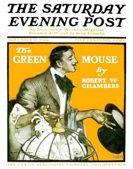 Karl Anderson Saturday Evening Post Cover Art 1904_11_12 | The Saturday Evening Post Graphic Art Covers 1892-1930