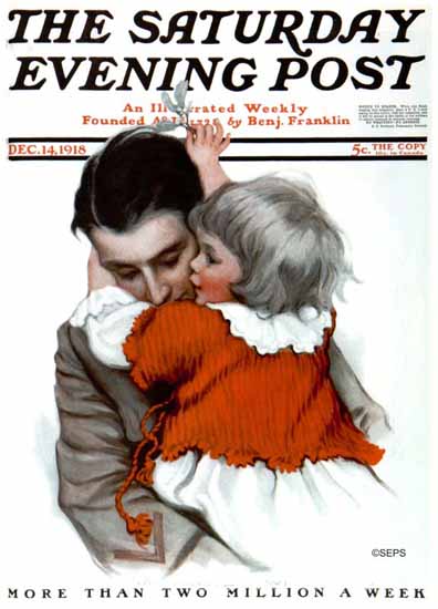 Katharine R Wireman Artist Saturday Evening Post 1918_12_14 | The Saturday Evening Post Graphic Art Covers 1892-1930