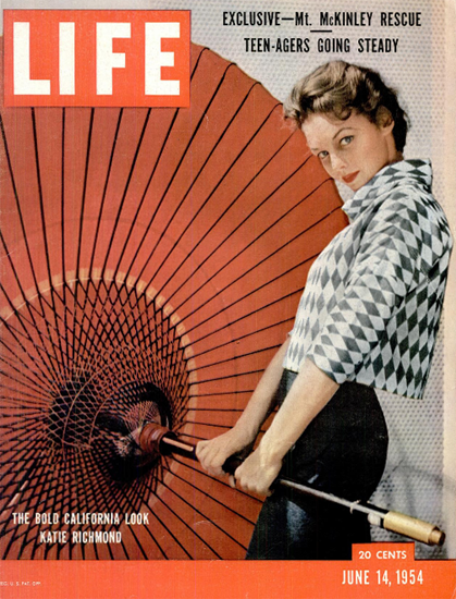 Katie Richmond California Look 14 Jun 1954 Copyright Life Magazine | Life Magazine Color Photo Covers 1937-1970