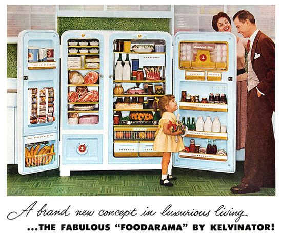 Kelvinator Foodarama Refrigerator 1955 | Vintage Ad and Cover Art 1891-1970