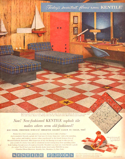 Kentile Floors 1957 | Vintage Ad and Cover Art 1891-1970