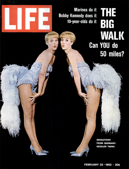 Kessler Twins from Germany 22 Feb 1963 Copyright Life Magazine | Life Magazine Color Photo Covers 1937-1970