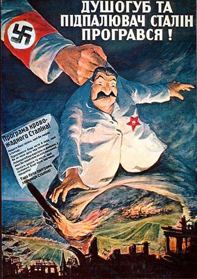 Killer And Arsonist Stalin Lost Ukrainian | Vintage War Propaganda Posters 1891-1970