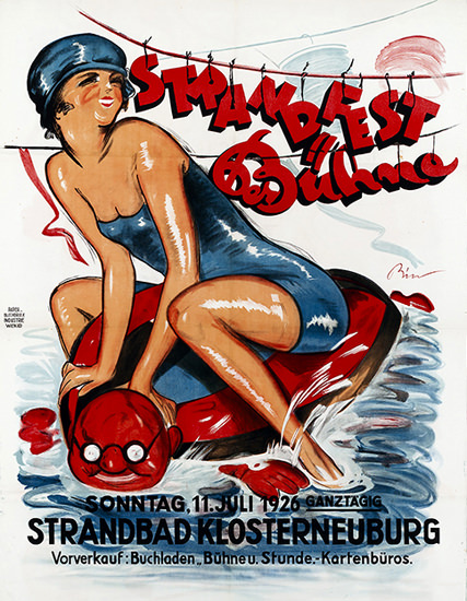 Klosterneuburg Strandbad Strandfest 1926 Lido | Sex Appeal Vintage Ads and Covers 1891-1970