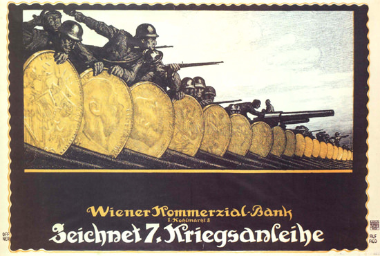 Kriegsanleihe Wiener Kommerzial-Bank Wien | Vintage War Propaganda Posters 1891-1970