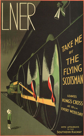 LNER Take Me By The Flying Scotsman UK | Vintage Travel Posters 1891-1970