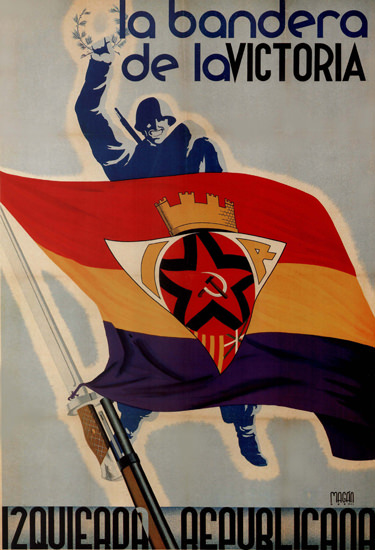 La Bandera De La Victoria Spain Espana | Vintage War Propaganda Posters 1891-1970