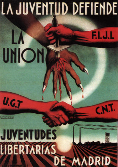 La Juventud Defiende La Union Spain Espana | Vintage War Propaganda Posters 1891-1970