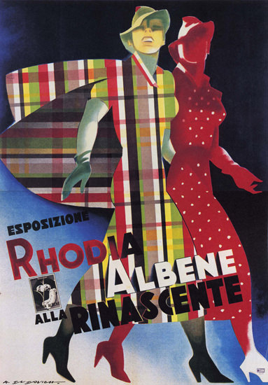 La Rinascente Espositione Rhodia Albene Clothing | Sex Appeal Vintage Ads and Covers 1891-1970