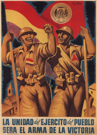 La Unidad Sera El Arma De La Victoria Espana | Vintage War Propaganda Posters 1891-1970