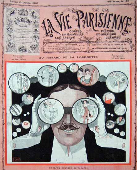 La Vie Parisienne 1910 Au Theatre Georges Leonnec Sex Appeal | Sex Appeal Vintage Ads and Covers 1891-1970