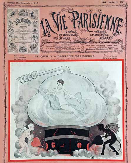 La Vie Parisienne 1910 Dans Une Parisienne Georges Leonnec Sex Appeal | Sex Appeal Vintage Ads and Covers 1891-1970