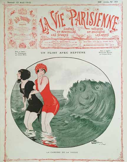 La Vie Parisienne 1910 La Caresse Georges Leonnec Sex Appeal | Sex Appeal Vintage Ads and Covers 1891-1970