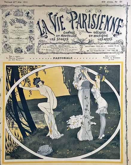 La Vie Parisienne 1911 Pastorale Sex Appeal | Sex Appeal Vintage Ads and Covers 1891-1970