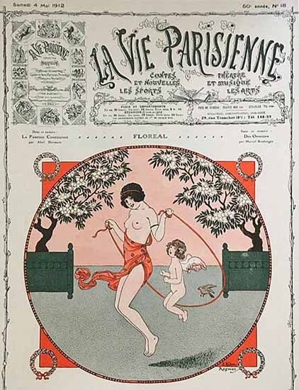 La Vie Parisienne 1912 Floreal Joseph Kuhn-Regnier | La Vie Parisienne Erotic Magazine Covers 1910-1939