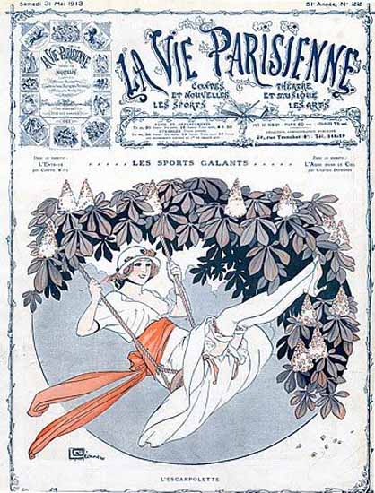 La Vie Parisienne 1913 L Escarpolette Sex Appeal | Sex Appeal Vintage Ads and Covers 1891-1970