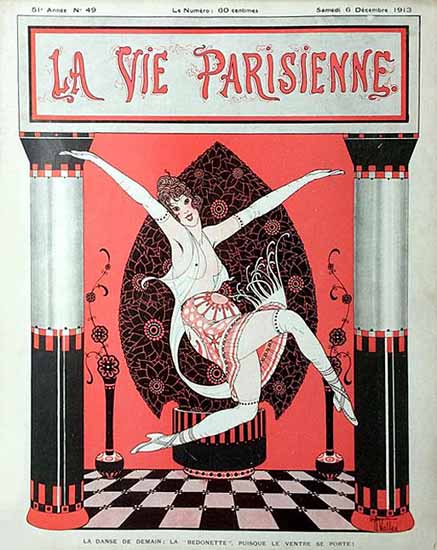 La Vie Parisienne 1913 La Danse De Demain Armand Vallee | La Vie Parisienne Erotic Magazine Covers 1910-1939