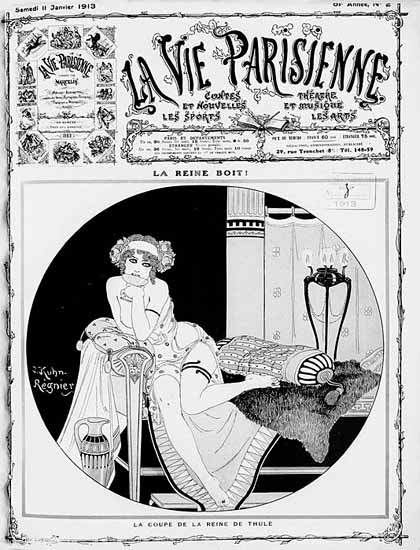 La Vie Parisienne 1913 La Reine Boit Sex Appeal | Sex Appeal Vintage Ads and Covers 1891-1970