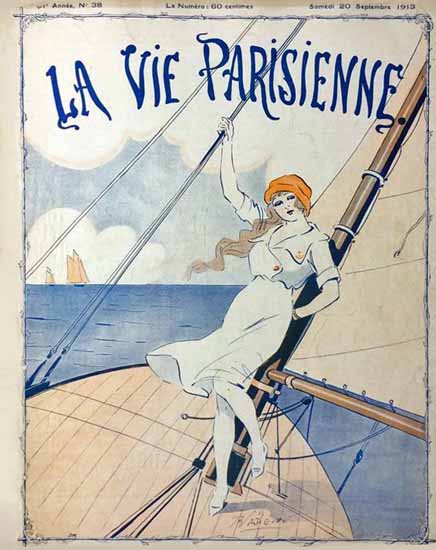 La Vie Parisienne 1913 Voguer Sex Appeal | Sex Appeal Vintage Ads and Covers 1891-1970