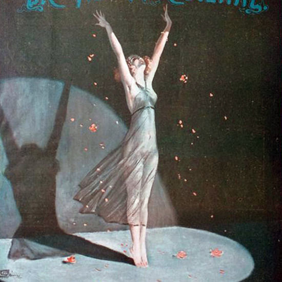 La Vie Parisienne 1914 Feux De La Rampe Georges Leonnec crop | Best of 1891-1919 Ad and Cover Art