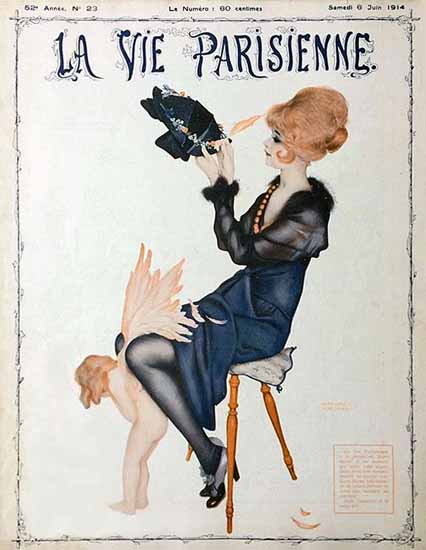 La Vie Parisienne 1914 La Plume De L Amour Sex Appeal | Sex Appeal Vintage Ads and Covers 1891-1970