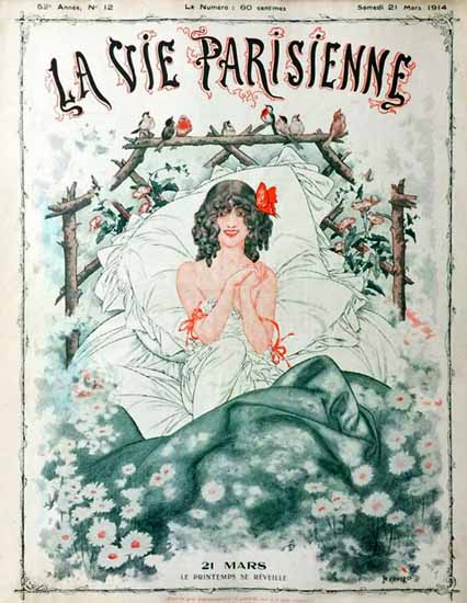 La Vie Parisienne 1914 Le Printemps Se Reveille Sex Appeal | Sex Appeal Vintage Ads and Covers 1891-1970