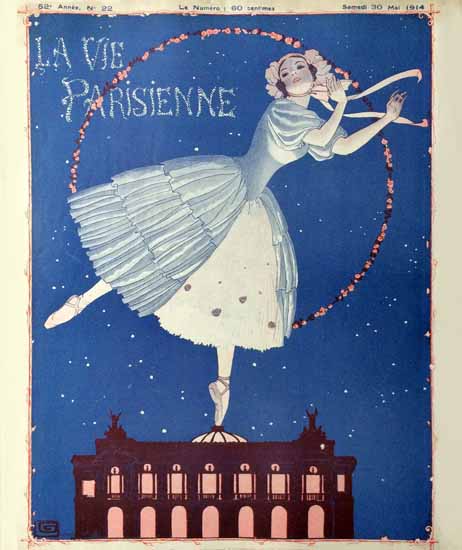 La Vie Parisienne 1914 Mai 30 Georges Leonnec | La Vie Parisienne Erotic Magazine Covers 1910-1939