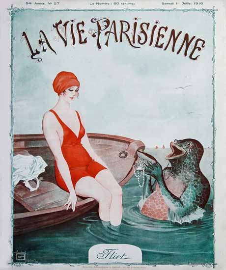 La Vie Parisienne 1916 Flirt Sex Appeal | Sex Appeal Vintage Ads and Covers 1891-1970