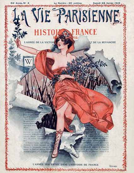 La Vie Parisienne 1916 Histoire France Cheri Herouard | La Vie Parisienne Erotic Magazine Covers 1910-1939