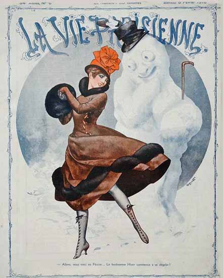 La Vie Parisienne 1916 L Hiver Sex Appeal | Sex Appeal Vintage Ads and Covers 1891-1970