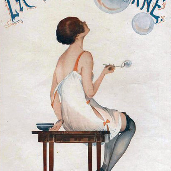 La Vie Parisienne 1916 L Image Fugitive Georges Leonnec crop | Best of 1891-1919 Ad and Cover Art