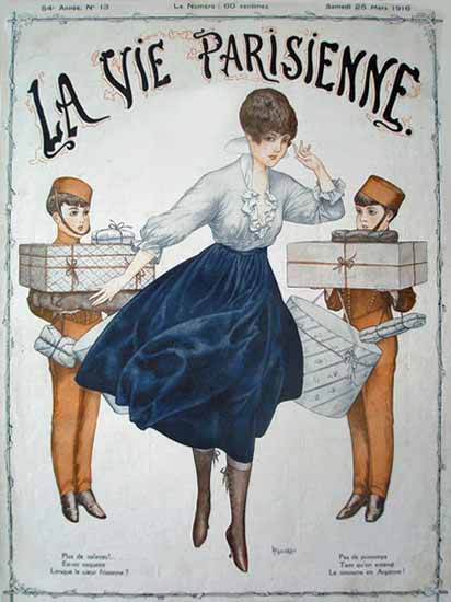 La Vie Parisienne 1916 Plus De Pas De Sex Appeal | Sex Appeal Vintage Ads and Covers 1891-1970