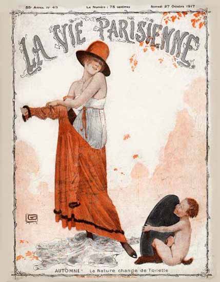 La Vie Parisienne 1917 Automne Georges Leonnec Sex Appeal | Sex Appeal Vintage Ads and Covers 1891-1970