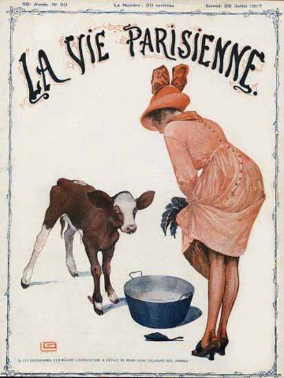 La Vie Parisienne 1917 Juillet 28 Georges Leonnec Sex Appeal | Sex Appeal Vintage Ads and Covers 1891-1970