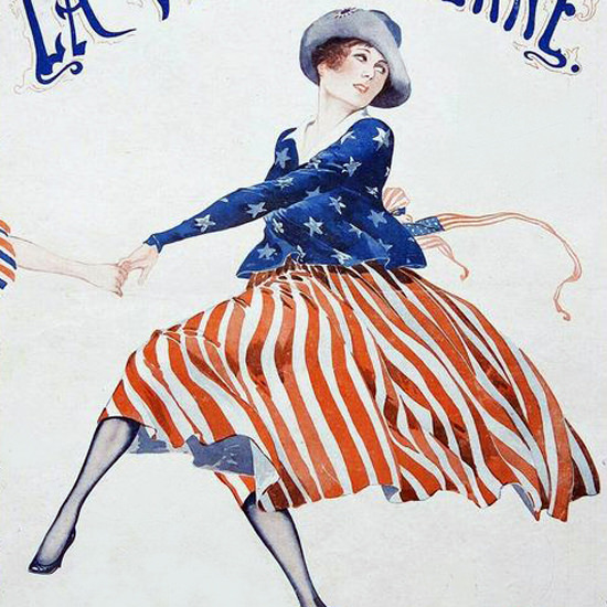 La Vie Parisienne 1917 La Ronde Des Allies Georges Leonnec crop | Best of 1891-1919 Ad and Cover Art