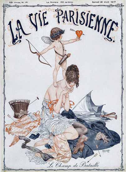 La Vie Parisienne 1917 Le Champ De Bataille Sex Appeal | Sex Appeal Vintage Ads and Covers 1891-1970