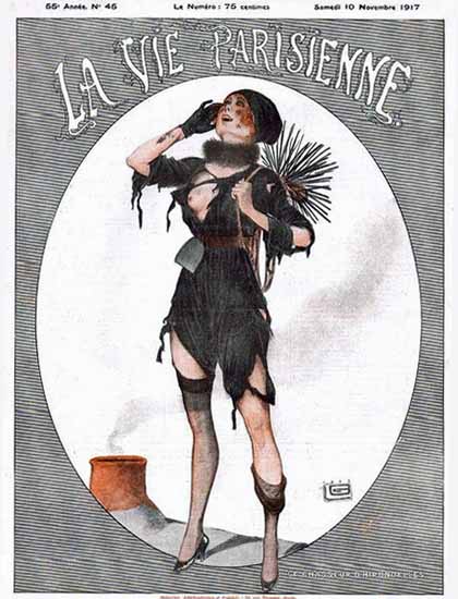 La Vie Parisienne 1917 Le Chasseur D Hirondelles Sex Appeal | Sex Appeal Vintage Ads and Covers 1891-1970