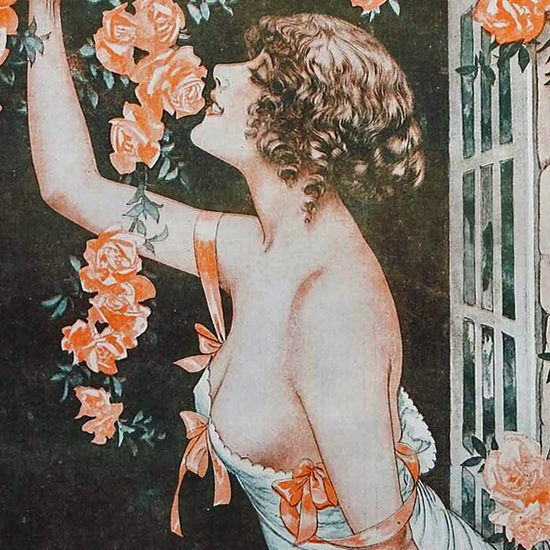 La Vie Parisienne 1917 Le Mois Des Roses Cheri Herouard crop B | Best of Vintage Cover Art 1900-1970