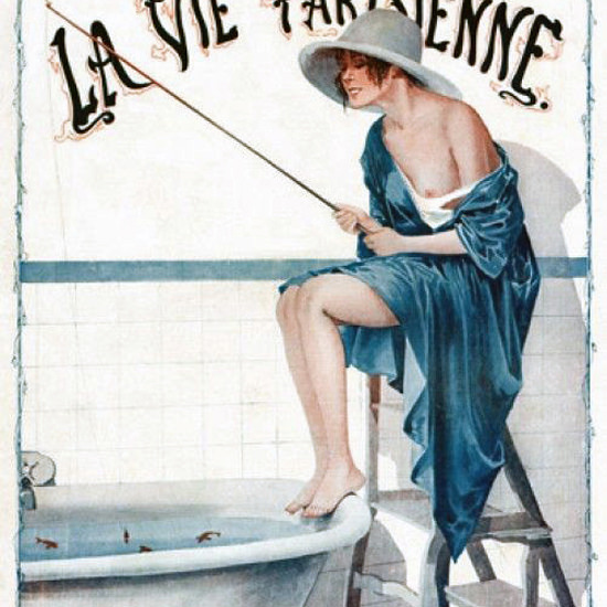 La Vie Parisienne 1917 Le Pecheur Georges Leonnec crop | Best of 1891-1919 Ad and Cover Art