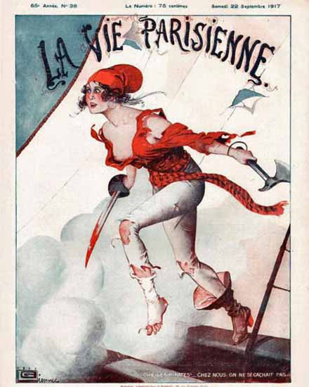 La Vie Parisienne 1917 Les Pirates Sex Appeal | Sex Appeal Vintage Ads and Covers 1891-1970