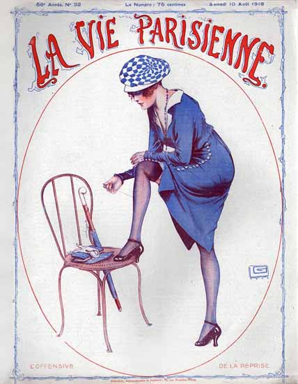 La Vie Parisienne 1918 L Offensive Sex Appeal | Sex Appeal Vintage Ads and Covers 1891-1970