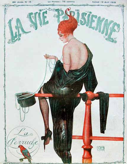 La Vie Parisienne 1918 La Perruche Sex Appeal | Sex Appeal Vintage Ads and Covers 1891-1970