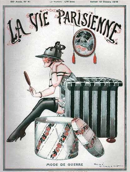 La Vie Parisienne 1918 Mode De Guerre Rene Vincent | La Vie Parisienne Erotic Magazine Covers 1910-1939