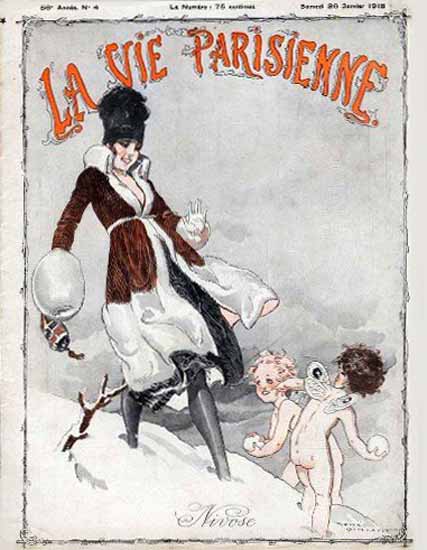 La Vie Parisienne 1918 Nivose Sex Appeal | Sex Appeal Vintage Ads and Covers 1891-1970