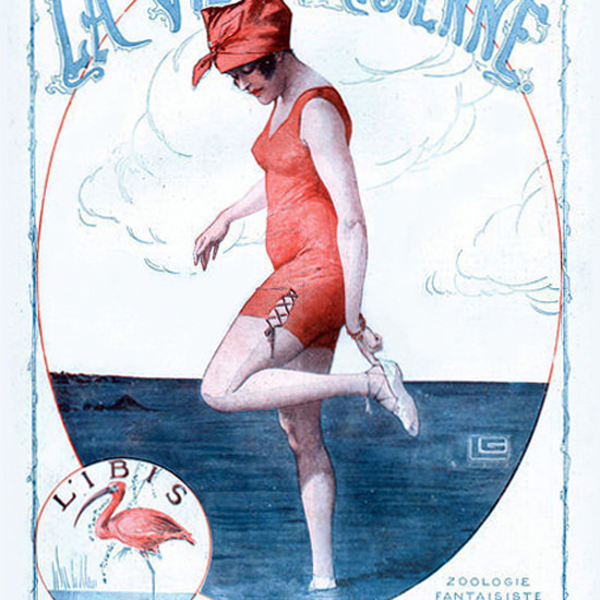 La Vie Parisienne 1918 Zoologie Fantaisiste Georges Leonnec crop | Best of 1891-1919 Ad and Cover Art